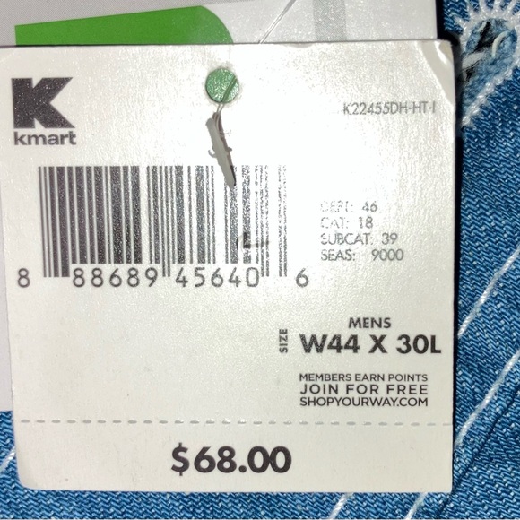 SUN faded NWT 100% cotton 44L x 30W Die Hard men’s blue denim overalls - Picture 13 of 14